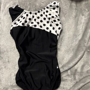 Black and White Polka Dot Leotard